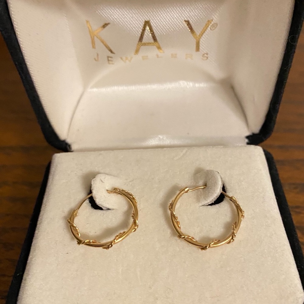 Kay Jewelers gold hoops